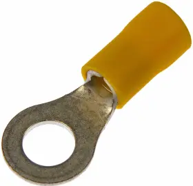 638-209 Dorman/autograde 12-10 Gauge Ring Terminal 1/4 Inch Yellow