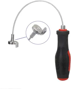 1002 Dptool 053742462308 Strong Magnetic Oil Drain Plug Remover Tool Wrench 13 Inches Painted