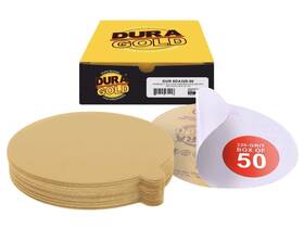 Dura-gold 6da320-50 320 Grit 6 Inch Psa Self Adhesive Sanding Discs For Da Sanders - Box Of 50