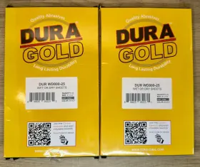Wd400-25 Dura-gold P800 Wet Dry Sandpaper 50 Sheets 9x5.5 Automotive Color Sanding New