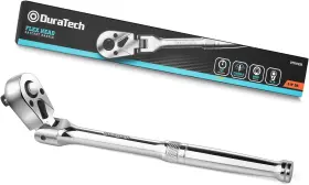 Duratech 820909693475 3/8 Inch Drive Flex-head Ratchet 72-tooth Chrome