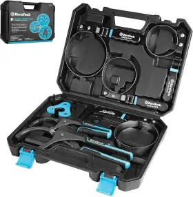 Dtofw01 Duratech 8-piece Oil Filter Swivel Wrench Set Wrenches Cover