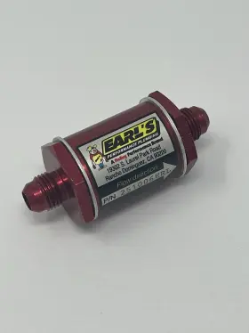 251006erl Earls Performance Plumbing Fuel Check Valve Billet Aluminum Red -6 An Male Threads Each