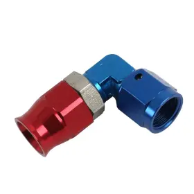 609036erl Earls Performance Plumbing Hose End Speed-seal 90 Deg -6 An Female Red/blue Ea
