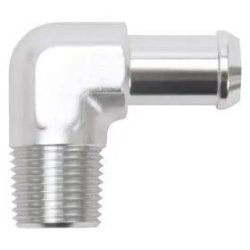 8179 Edelbrock Pipe To Hose Barb Fitting 90 Deg 1/2 Inch Npt