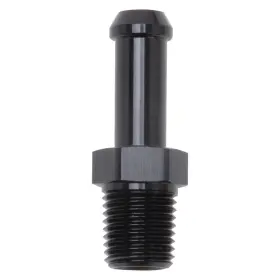 8191 Edelbrock Pipe To Hose Barb Fitting 3/8 1/4 Black Anodized