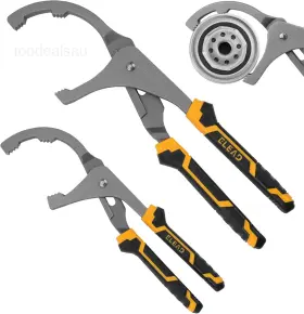 Ed70022 Elead 9 Inch And 12 Plier Oil Filter Wrench Set Black Yellow