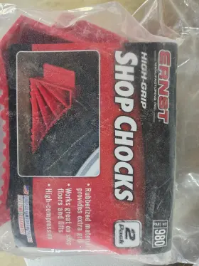 Ern980 Ernest 789455009805 Ernst Manufacturing Inc Wheel Shop Chocks - Brand New