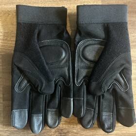Fasguard 903l Memphis Glove 903 Large Leather Palm And Fingertips Blk Grain