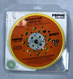 Fbph6 Fastline New 6 Inch Backing Pad Body 10 000 Max Rpm Vac Compatible