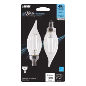 Bpcfc40950wfil2 Feit Electric Company Led Ba10 E12 Dl 40w 2pk