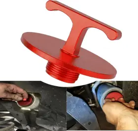Felisbieti 717121334098 Aluminum Alloy Oil Filter Plug Tool For Dodge Ram 2500 3500 4500 5500 Red