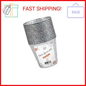 67292 Fig & Leaf 850020028009 15 Pack Grease Bucket Liner Compatible With Pit Boss Grills Foil Oklaho