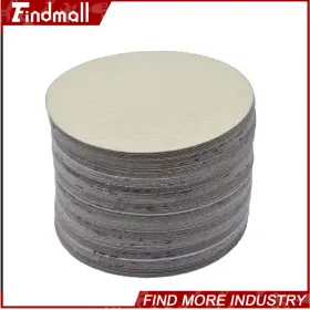 326924 Findmall 100 Pcs 6 Inch 60 - 320 Grit No-hole Hook Loop Pads Flocking Sanding Disc