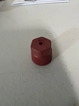 2615 Fjc R134a Service Port Cap - 8mm High Side Red Set Of 4