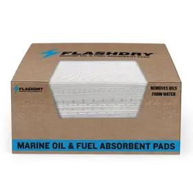 Fdabpad100mar Flashdry Marine Oil And Fuel Spill Absorbent Pads - 100-count Box 17.5 Inch X 13.5”
