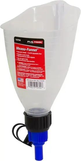 10704 Flotool Hopkins Measu-funnel With On/off Spout Black No Size