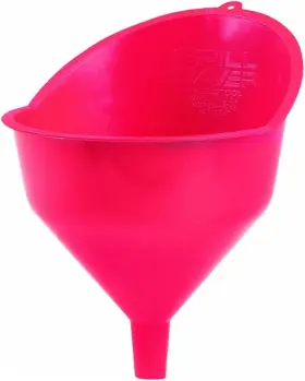 10705 Flotool Giant Automotive Funnel With 10 Inch Wide Mouth For Gas Oil Red
