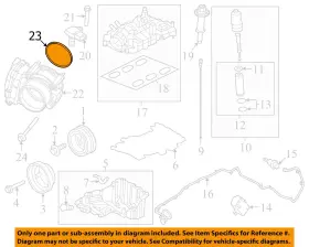 1x4z9e936aa Ford Oem 13-23 Bronco Engine Parts-throttle Body Gasket