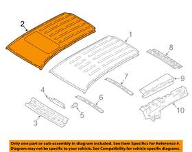 Ford Oem Gn1z7450202s 18-22 Ecosport Roof Components-roof Panel