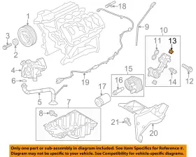 W528207s437 Ford Oem 10-19 Explorer Enginetransaxle Engine Parts-adapter Plug