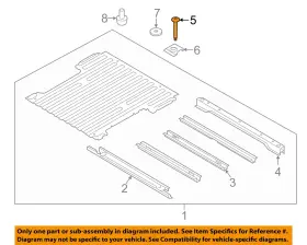 W718818s902 Ford Oem 17-22 F-250 Super Duty Pick Up Box Floor Pan-mount Bolt