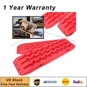 Fortodayyus 698632271891 2x Recovery Traction Sand Tracks Snow Mud Track Tire Ladder 4wd Off Road Red