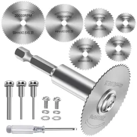 Fotybei 700433458675 Fotybel Cutting Wheel For Drill Rotary Tool Discs With 6pcs Silver