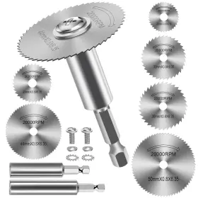 Fotybei 700433458712 Fotybel Cutting Wheel For Drill Rotary Tool Discs With 6pcs Silver