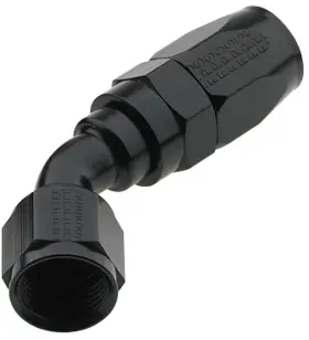 224510-bl Fragola Performance Systems Hose Fitting #10 45 Degree Pro-flow Black