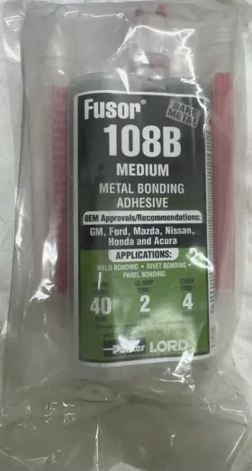 2-part Fusor 108b Metal Bonding Adhesive Medium-cure 7.1 Oz 210 Ml