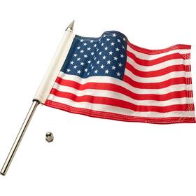 Gates 70602 Ciro Flag Pole - 12 Inch With 6 X9 American Polished Stainless