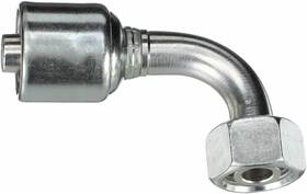 Gates G25655-1018 Female Din 24 Cone Swivel - Light Series With O-ring 90 Bent Tube Megacrimp