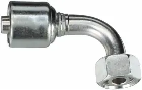 G25655-1018 Gates Female Din 24 Cone Swivel - Light Series With O-ring 90 Bent Tube Megacrimp