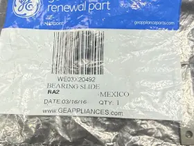 We03x20492 Ge Lighting Appliances Dryer Bearing Slide Genuine Oem Nib