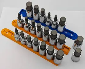 80720 Gearwrench 22 Piece 1/2 Inch Drive Metric Hex Bit Socket Set Misc 3x