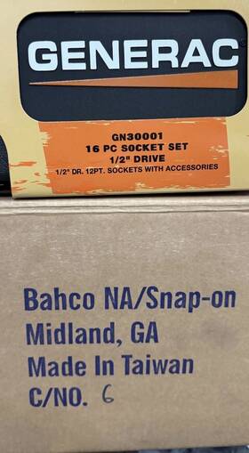 Generac Built By Snap On Gn10042 Rare Make Offer Tools On/blue Point Spline And Bit Set