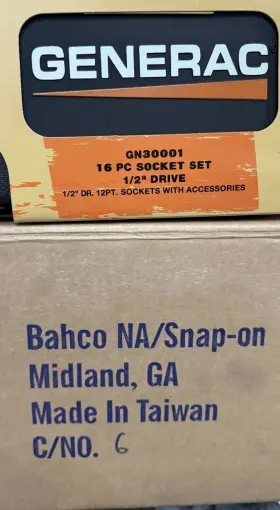 Gn10042 Generac Built By Snap On Rare Make Offer Tools On/blue Point Spline And Bit Set