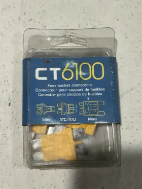 Ct6100 General Technologies Corp Nos. Gtc Fuse Socket Connector Kit Yellow