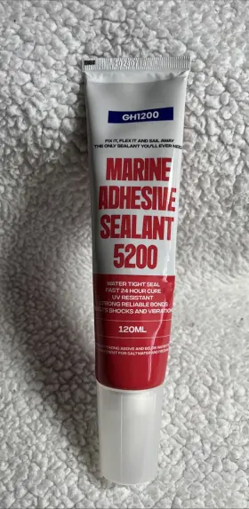 20240718 Gh1200 5200 White Marine Sealant - 120ml Uv Resistant Above And Below Water Fixes