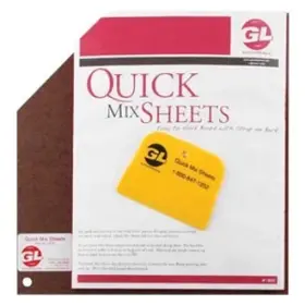 Gl Enterprises 697737180008 Quick Mix Sheets 10 Pieces 8-1/2 Inch X 12 Disposable Mixing Boards