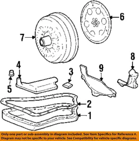 24502934 Gm Oem 1997 Grand Prix Enginetransaxle Transaxle Parts-converter Shield