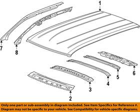 Gm Oem 84526333 19-23 Blazer Roof Components-roof Panel