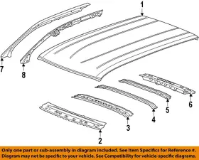 84526333 Gm Oem 19-23 Blazer Roof Components-roof Panel