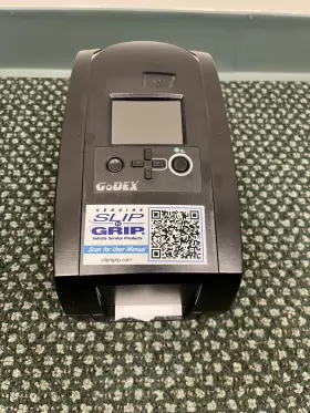 Godex Rt200i Oil Change Sticker Printer And Keyboard