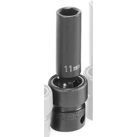 1011umd Grey Pneumatic Soc 11mm 3/8d Imp Univ 6pt Dp Blk