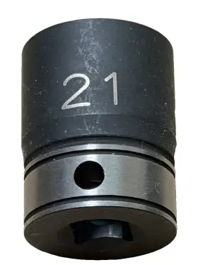 81121m Grey Pneumatic 3/8 Inch X 21mm Standard Duo Socket 12 Point Lifetime Warrant