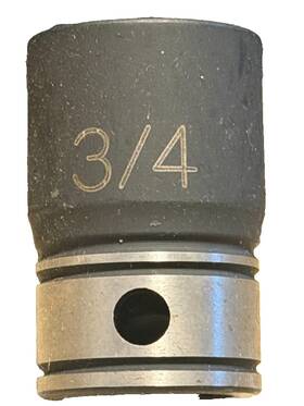 Grey Pneumatic 82024r 1/2 Inch Drive X 3/4 In 6 Point Regular Duo Socket Lifetime