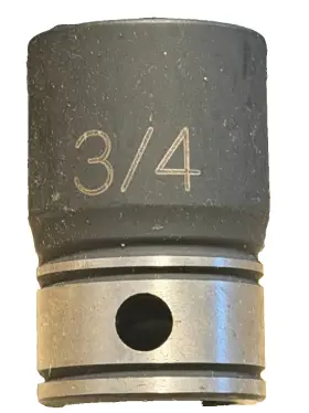 82024r Grey Pneumatic 1/2 Inch Drive X 3/4 In 6 Point Regular Duo Socket Lifetime