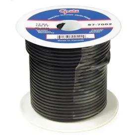 87-9002 Grote 879002 Primary Wire 18 Gauge Black 100 Ft Spool